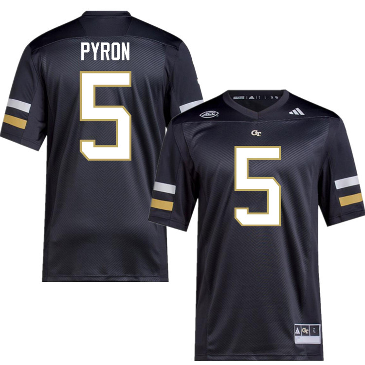 Zach Pyron Georgia Tech Jerseys,Georgia Tech Yellow Jackets College Football Uniforms-Black